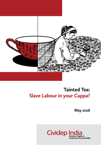 Tainted Tea: Slave Labour In Your Cuppa?