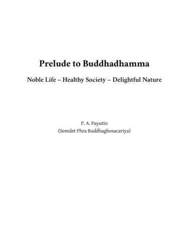 Prelude To Buddhadhamma