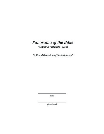 Panorama Of The Bible - Framework