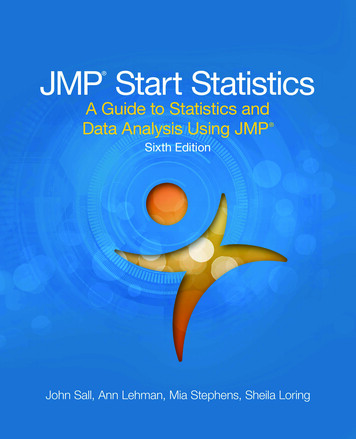 JMP Start Statistics: A Guide To Statistics And Data .