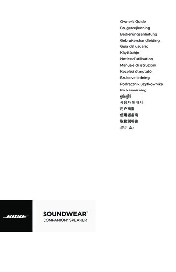 SOUNDWEAR - Bose