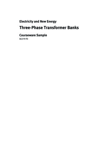 Three-Phase Transformer Banks - Festo