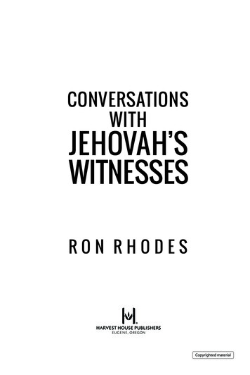 Conversations With Jehovah's Witnesses
