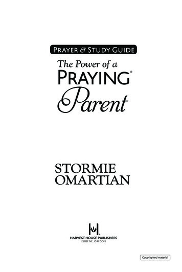 The Power Of A Praying Parent Prayer & Study Guide