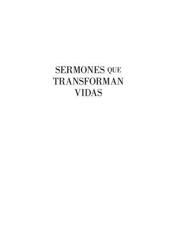 SERMONES TRANSFORMAN VIDAS - Portavoz