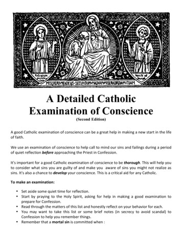 A Detailed Catholic Examination Of Conscience (2nd Ed.)