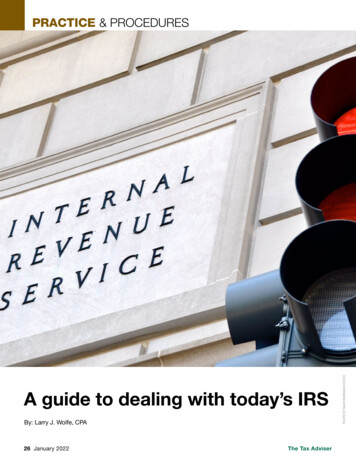 A Guide To Dealing With Today's IRS PHOTO BY MARCNORMAN/ISTOCK