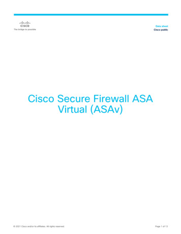 Cisco Secure Firewall ASA Virtual (ASAv)