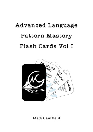 Advanced Language Cards - NLP Training And Coaching .