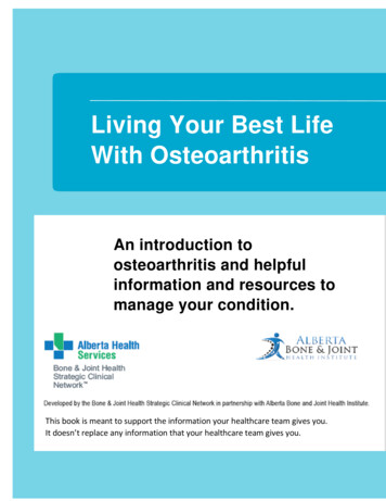 Living Your Best Life With Osteoarthritis