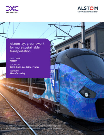 Alstom Lays Groundwork For More Sustainable Transportation
