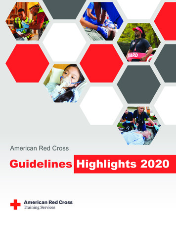 Guidelines Highlights 2020 - American Red Cross