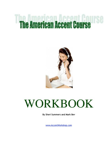 WORKBOOK - American Accent Course