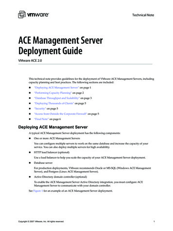 ACE Management Server Deployment Guide