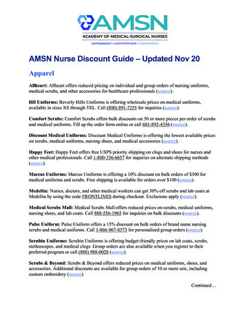 COVID-19 Nurse Discount Guide - Academy Of Medical .