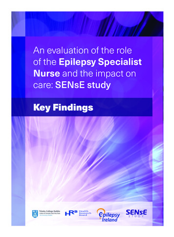 An Evaluation Of The Role Of The Epilepsy Specialist Nurse And The .