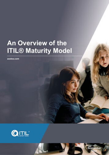 An Overview Of The ITIL Maturity Model