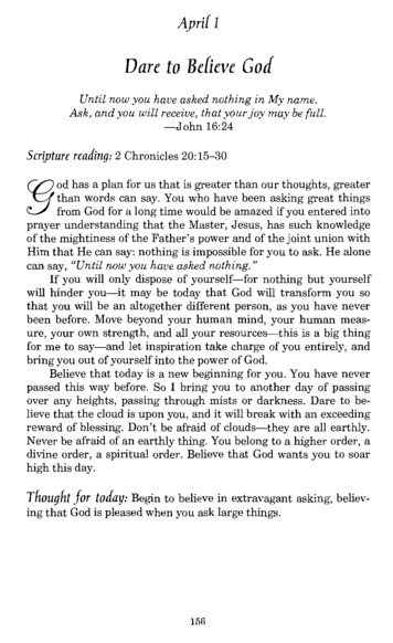 April Devotional Wigglesworth - Annointing