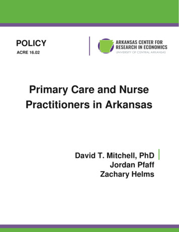 Primary Care And Nurse Practitioners In Arkansas