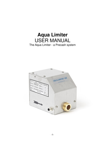 Aqua Limiter USER MANUAL