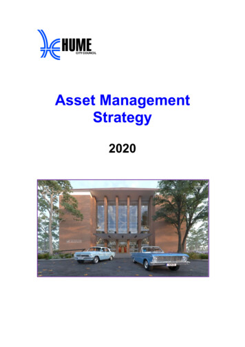 Asset Management Strategy - Hume City Council