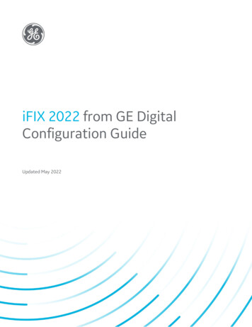 IFIX 2022 From GE Digital Configuration Guide - Novotek.co.uk