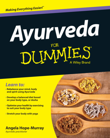 Ayurveda For Dummies - Indianvaidyas