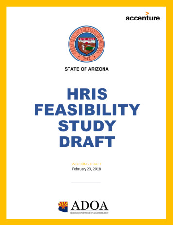 HRIS FEASIBILITY STUDY DRAFT - Arizona