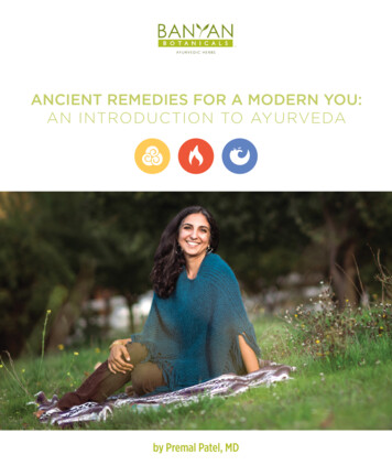 ANCIENT REMEDIES FOR A MODERN YOU: AN 