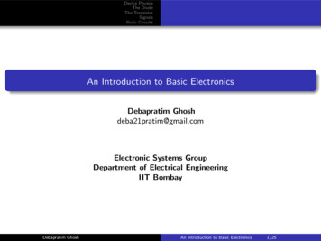 An Introduction To Basic Electronics - IIT Bombay