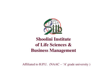 Shoolini Institute Of Life Sciences & Business Management