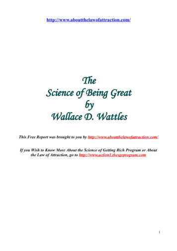 The Science Of Being Great By Wallace D. Wattles