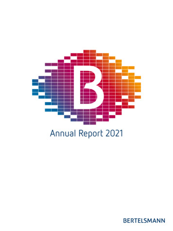 Annual Report 2021 - Bertelsmann