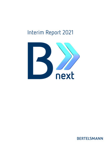 Interim Report 2021 - Bertelsmann