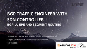 Bgp Traffic Engineer With Sdn Controller - Apnic