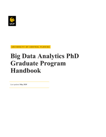 Big Data Analytics PhD Graduate Program Handbook