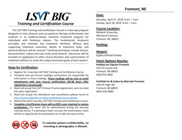 Training And Certification Course The LSVT BIG Training And .