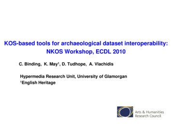 KOS-based Tools For Archaeological Dataset Interoperability: NKOS .
