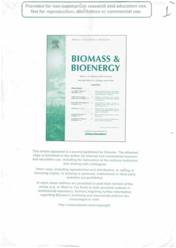 BIOMASS AND BIOENERGY - Repository.ipb.ac.id