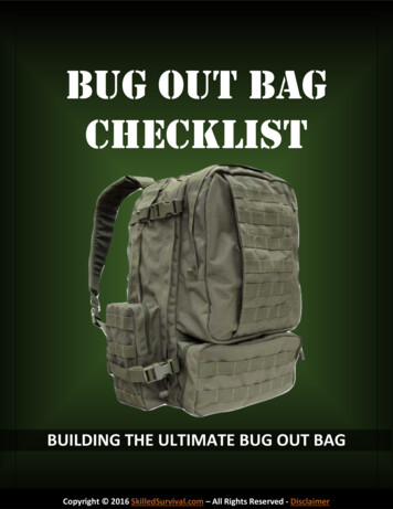[Type Here] BUG OUT BAG CHECKLIST - Skilled Survival