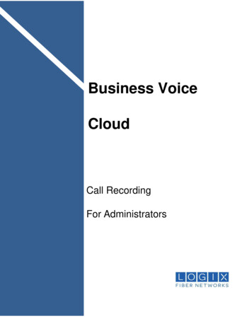 Call Recording For Administrators - LOGIX