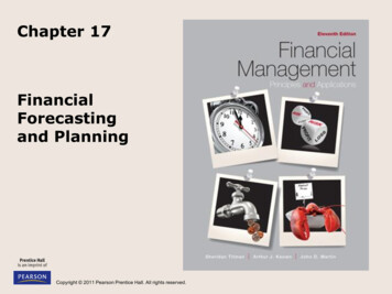 Chapter 17 Financial Forecasting And Planning