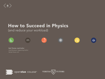 How To Succeed In Physics