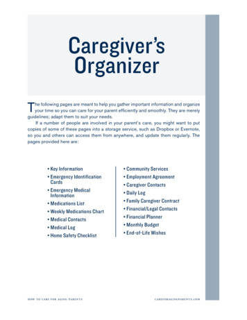 Caregiver’s Organizer