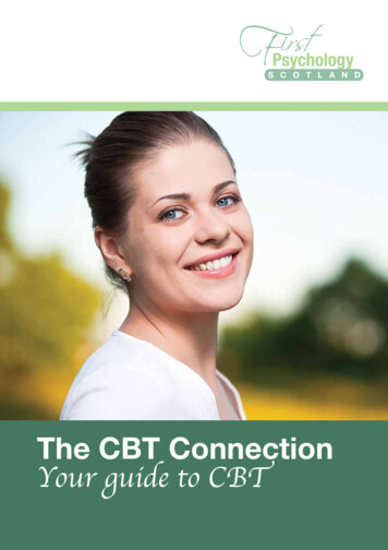 The CBT Connection Your Guide To CBT - First Psychology