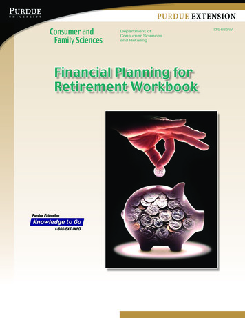 Financial Planning For Retirement Workbook, CFS-685-W