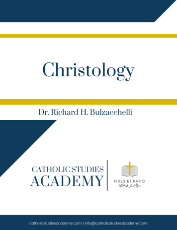 Christology - Catholic Studies Academy