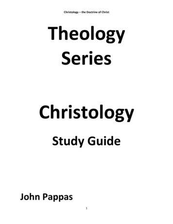 Christology The Doctrine Of Christ Theology Series 