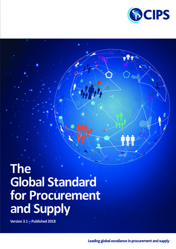 The Global Standard For Procurement And Supply