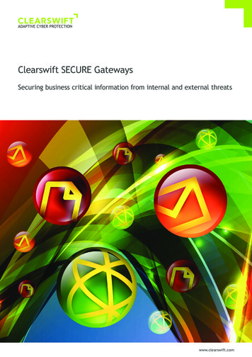 Clearswift SECURE Gateways